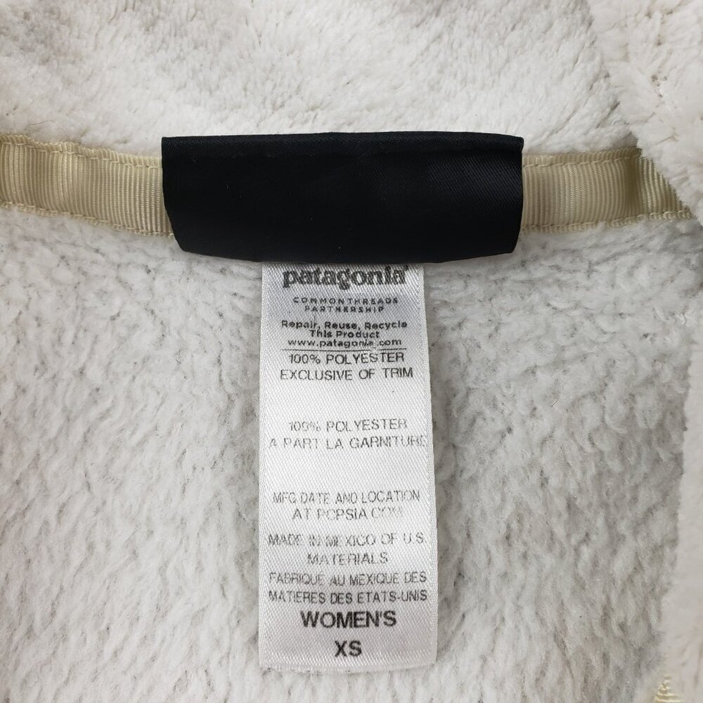Patagonia Synchilla Snap T Fleece Pullover Womens XS White Outdoor Jacket FLAW - Picture 9 of 12